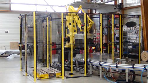 Paletizador robotizado - MG Tech - para línea de producción / de queso / para verdura