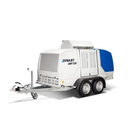 Limpiador de alta presión de agua fría - UHP 220 2800/27 T - DYNAJET GmbH - con motor diésel / móvil / en remolque