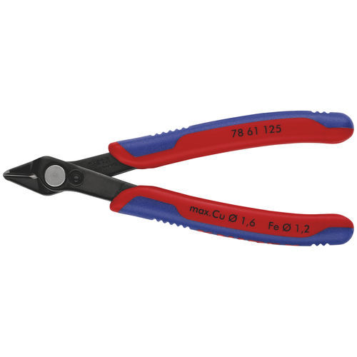 Alicate de corte - 78 61 125 - KNIPEX - para hilos / para cable / para la electrónica