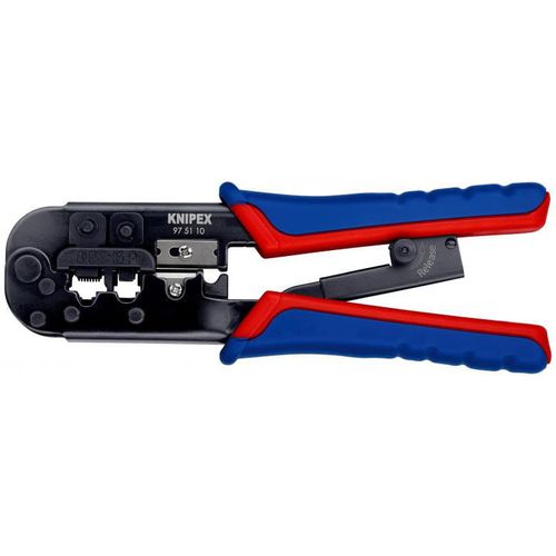 Herramienta de engaste de control manual - 97 51 10 - KNIPEX - para bornes de cables / para conector