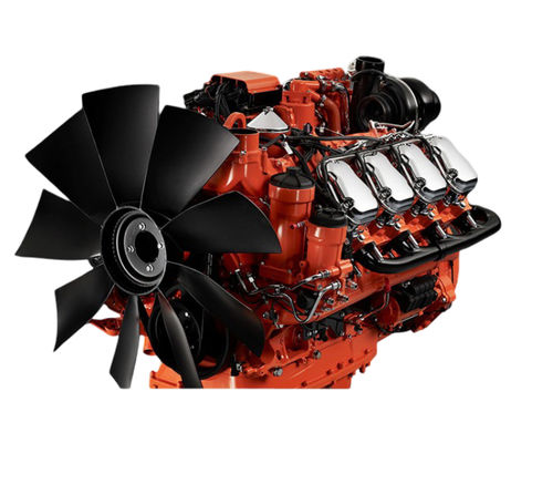 Motor diésel - DC16 076A - SCANIA Industrial & Marine Engines - de 8 cilindros / turbo / para el sector de la construcción