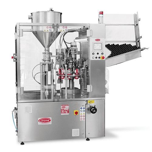 Llenadora-operculadora motorizada - TGM E250Matic - Adelphi - totalmente automática / para tubos / de productos pastosos