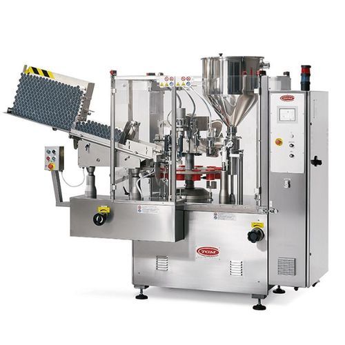 Llenadora-operculadora con mando eléctrico - TGM S400 - Adelphi - accionada por motor / motorizada / totalmente automática