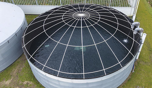 Cubierta de cuba de almacenamiento de agua - SiloDome - Albers Alligator - de plástico