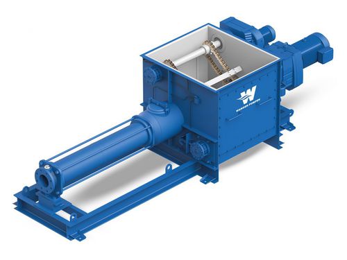 Bomba de cavidad progresiva - KL-RQ - WANGEN PUMPS - para fangos / con motor eléctrico / autocebante