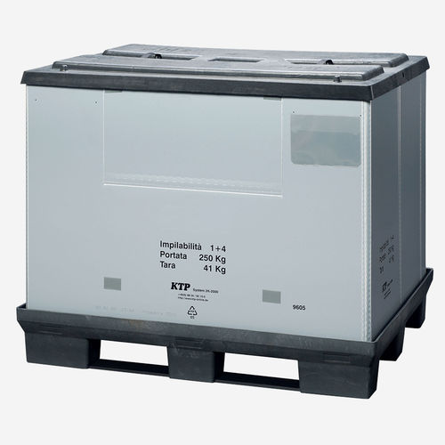 Caja-palé de plástico - 2000 series - KTP Kunststoff Palettentechnik - de transporte / de manipulación / plegable