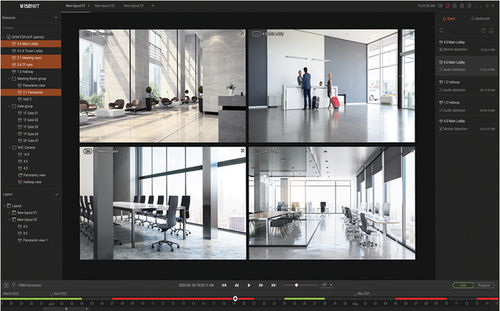 Software de gestión - Wisenet Viewer - Hanwa Techwin Europe - visualizador / configuración / Windows