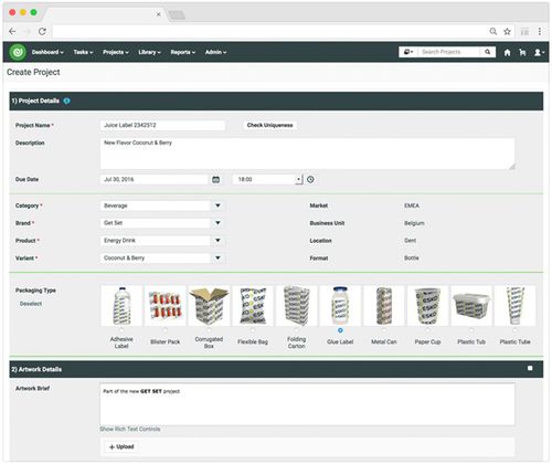 Software de gestión - WebCenter - Esko-Graphics - para la industria del embalaje / procesos basados en la web