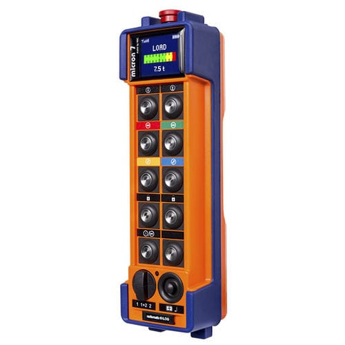Radiomando - micron 7 - HBC-radiomatic - con botones / industrial / para grúas