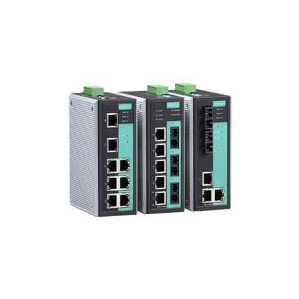 Conmutador Ethernet administrable - EDS-405A/EDS-408A series - Moxa Europe - 8 puertos / en riel DIN / industrial