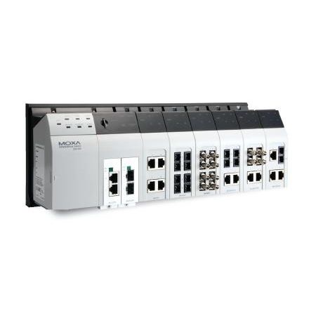 Conmutador Ethernet administrable - EDS-828 - Moxa Europe - 24 puertos / gigabit / de nivel 2