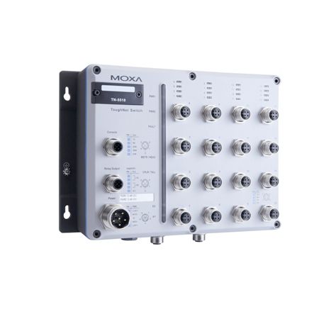 Conmutador Ethernet administrable - TN-5518 series - Moxa Europe - 12 puertos / con enlace inalámbrico / gigabit