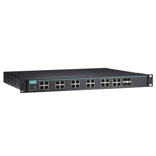 Conmutador Ethernet administrable - IKS-G6524 series - Moxa Europe - 24 puertos / en bastidor / SFP+