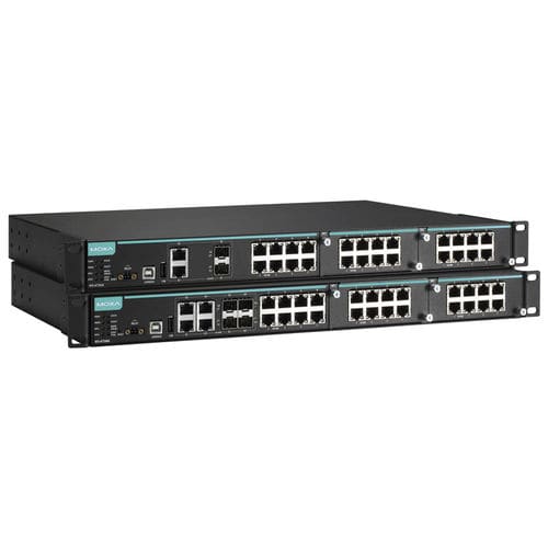 Conmutador Ethernet administrable - IKS-6726A/IKS-6728A Series - Moxa Europe - 24 puertos / gigabit / en bastidor
