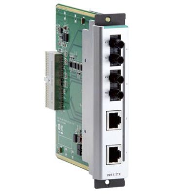 Conmutador Ethernet administrable - CM-600 series - Moxa Europe - 4 puertos / de fibras ópticas / modular