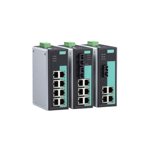 Conmutador Ethernet no administrable - EDS-305/308 - Moxa Europe - 5 puertos / redundante