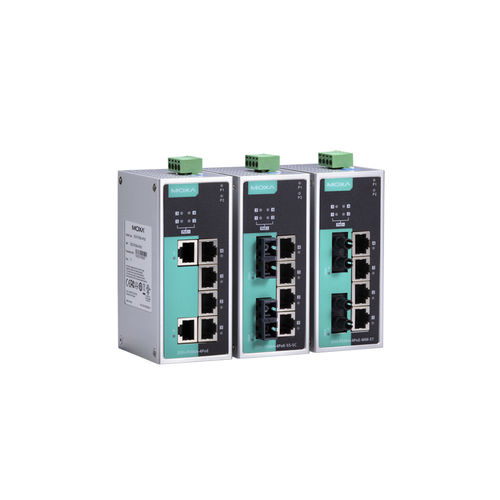 Conmutador Ethernet no administrable - EDS-P206A-4PoE series - Moxa Europe - 6 puertos / redundante / PoE
