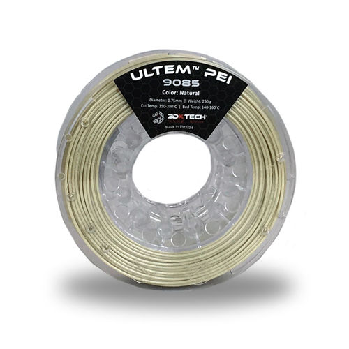 Filamento de PEI para impresora 3D - Ultem™ 9085 - 3DXtech - 1,75 mm / 2,85 mm / blanco