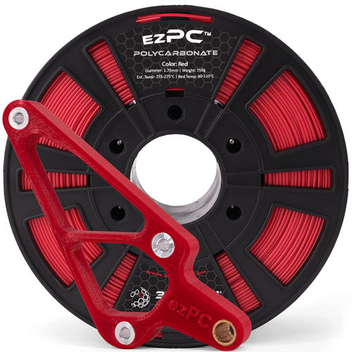 Filamento de PC para impresora 3D - EZPC - 3DXtech - 1,75 mm / negro / gris