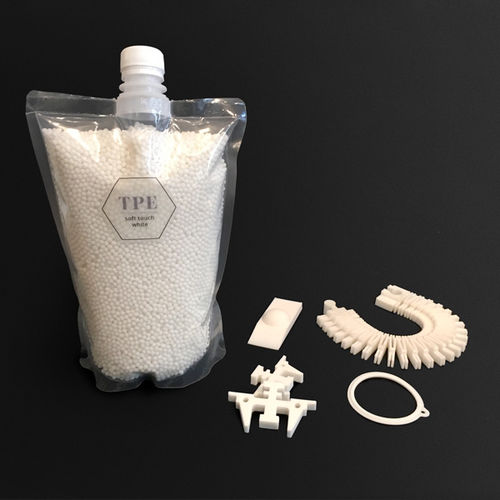 Pellet para impresora 3D de TPE - Soft Touch - Pollen - blanco