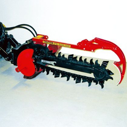 Zanjadora con cadena - 870260 - Norcar-BSB Ab Oy - montada en tractor / para minicargadora