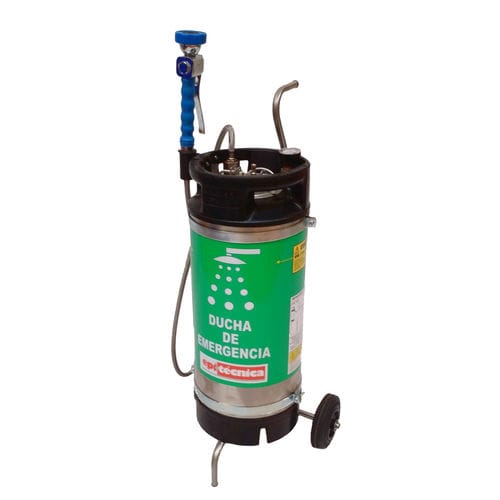 Ducha de seguridad móvil - 6060EVO-C - EPITECNICA EUROPA, S.L. - con lavaojos / con depósito / para laboratorio