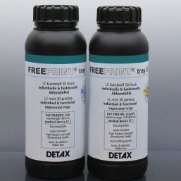 Resina para impresora 3D de polímero - Freeprint® tray series - DETAX - verde / para odontología / médica