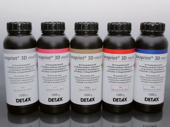 Resina para impresora 3D beis - luxaprint® 3D mould series - DETAX - naranja / roja / azul