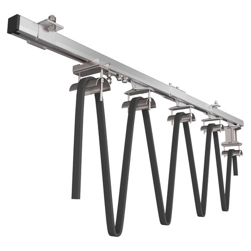 Portacable abierto - VAHLE - de metal / flexible