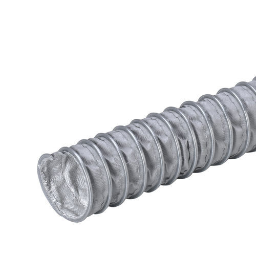 Conducto de aire flexible - EOLO HT 450°C - IPL SPA - de tejido de vidrio recubierto de silicona / de extracción de humos / con espiral de acero galvanizado