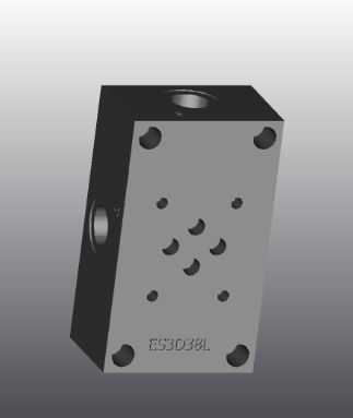 Placa de apoyo de hierro fundido - ES3D38L - EUROFLUID HYDRAULIC SRL - rectangular / Cetop 3 / hidráulica