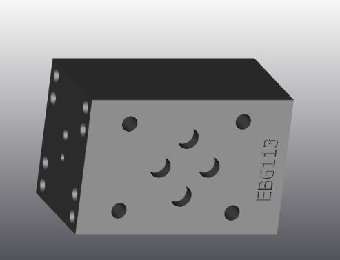Bloque hidráulico de 4 vías - EB6113 - EUROFLUID HYDRAULIC SRL - de hierro fundido / Cetop 3