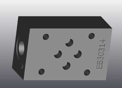Placa de apoyo de hierro fundido - EB303 - EUROFLUID HYDRAULIC SRL - rectangular / Cetop 3 / hidráulica