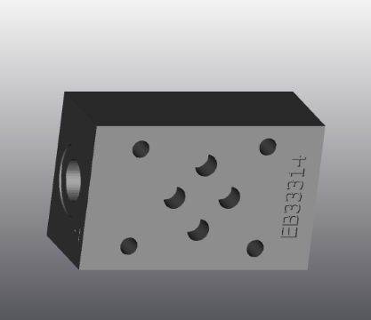 Bloque perforado hidráulico de 4 vías - EB373 - EUROFLUID HYDRAULIC SRL - de hierro fundido / Cetop 3