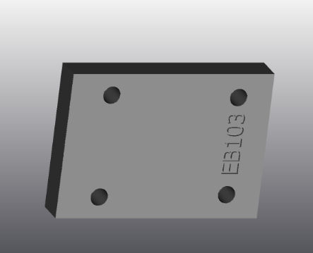 Placa de apoyo de hierro fundido - EB103 - EUROFLUID HYDRAULIC SRL - rectangular / Cetop 3 / hidráulica