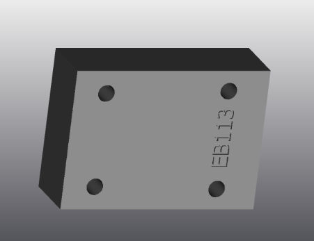 Placa de apoyo de hierro fundido - EB113 - EUROFLUID HYDRAULIC SRL - rectangular / Cetop 3 / hidráulica