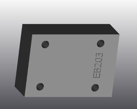 Placa de apoyo de hierro fundido - EB203 - EUROFLUID HYDRAULIC SRL - rectangular / Cetop 3 / hidráulica