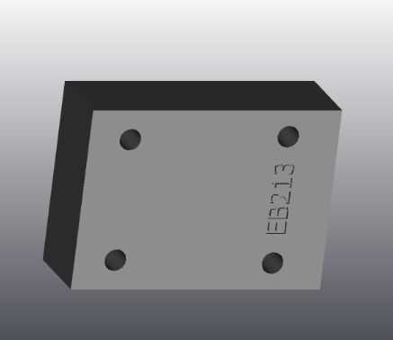 Placa de apoyo de hierro fundido - EB213 - EUROFLUID HYDRAULIC SRL - rectangular / Cetop 3 / hidráulica