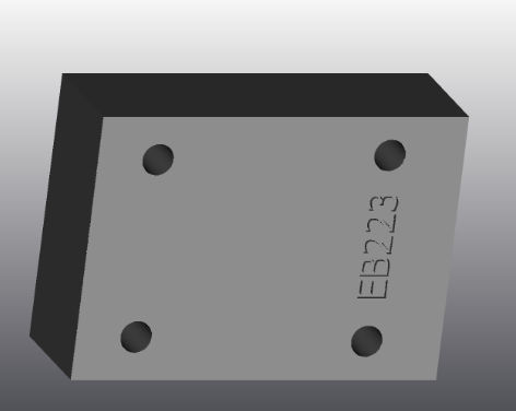 Placa de apoyo de hierro fundido - EB223 - EUROFLUID HYDRAULIC SRL - rectangular / Cetop 3 / hidráulica