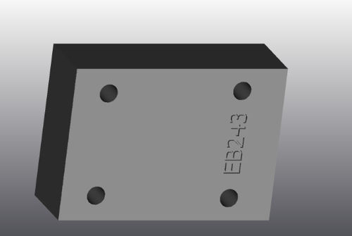 Placa de apoyo de hierro fundido - EB243 - EUROFLUID HYDRAULIC SRL - rectangular / Cetop 3 / hidráulica