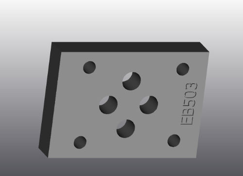 Placa de apoyo modular - EB503 - EUROFLUID HYDRAULIC SRL - de hierro fundido / rectangular / Cetop 3