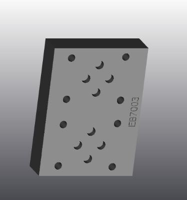 Placa de apoyo modular - EB7003 - EUROFLUID HYDRAULIC SRL - de hierro fundido / rectangular / Cetop 3