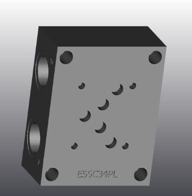 Manifold de 4 vías - ES5C34PL - EUROFLUID HYDRAULIC SRL - de hierro fundido / Cetop 5