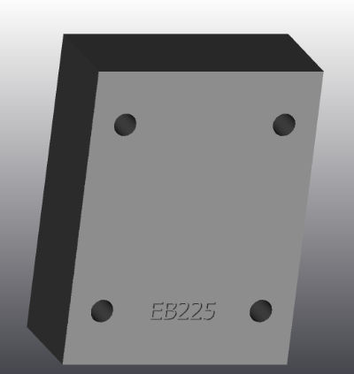 Placa de apoyo de hierro fundido - EB225 - EUROFLUID HYDRAULIC SRL - rectangular / Cetop 5 / hidráulica