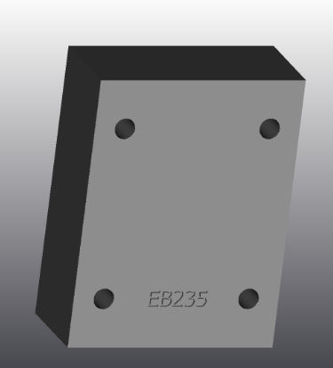 Placa de apoyo de hierro fundido - EB235 - EUROFLUID HYDRAULIC SRL - rectangular / Cetop 5 / hidráulica