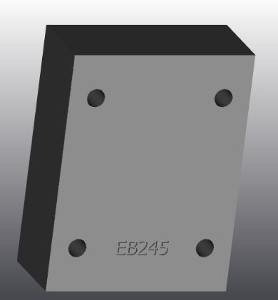 Placa de apoyo de hierro fundido - EB245 - EUROFLUID HYDRAULIC SRL - rectangular / Cetop 5 / hidráulica