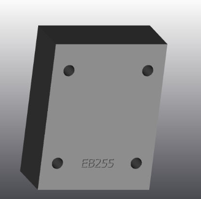 Placa de apoyo de hierro fundido - EB255 - EUROFLUID HYDRAULIC SRL - rectangular / Cetop 5 / hidráulica