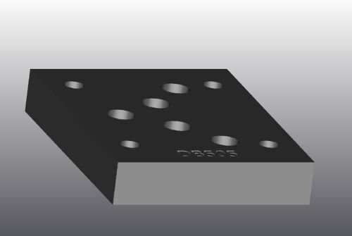 Placa de apoyo de hierro fundido - EB505 - EUROFLUID HYDRAULIC SRL - rectangular / Cetop 5 / hidráulica