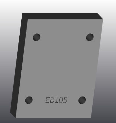Placa de apoyo de hierro fundido - EB105 - EUROFLUID HYDRAULIC SRL - rectangular / Cetop 5 / hidráulica