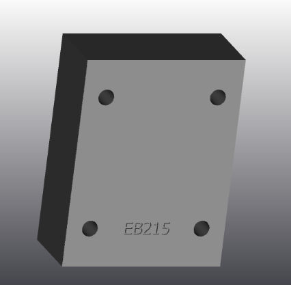 Placa de apoyo de hierro fundido - EB215 - EUROFLUID HYDRAULIC SRL - rectangular / Cetop 5 / hidráulica